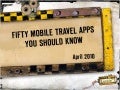 Fifty Mobile Travel Apps You Should Know