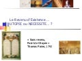 INSTAURER UN REVENU D'EXISTENCE INCONDITIONNEL ET EGAL POUR TOUS