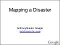 Mapping A Disaster