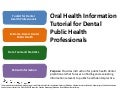 Module 3: Oral Health Data Tools and Statistics