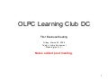 OLPC Learning Club First Business Meeting Handout (with post-meeting notes)