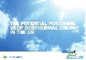 The potential of deep geothermal energy