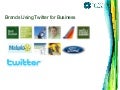 Brands Using Twitter For Business