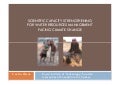 SCIENTIFIC CAPACITY STRENGTHENING FOR WATER RESOURCES MANAGEMENT FACING CLIMATE CHANGE
