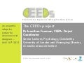 CEEDs - Collective Experience of Empathic Data Systems - Dr J Freeman - HCDI seminar 10 May 2013