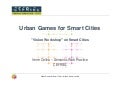 Urban Games for Smart Cities