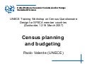 Census Planning And Budgeting