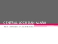 Central lock dan alarm