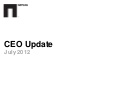 CEO update july 2012