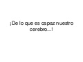 CEREBRO. CAPACIDADES.