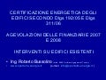 certificazione energetica degli edifici