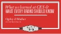 What We Learned at CES 2013 and What Every Brand Should Know - Final Recap