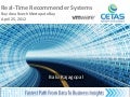 Cetas Presentation on Real-time Recommendation Systems