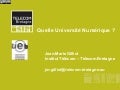 Quelle université numerique ?