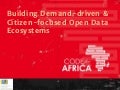 Code for Africa - Building Demand-driven + Citizen-focused Open Data Ecosystems