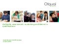 Authentic assessment: sustaining confidence in qualifications