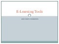 E-Learning Tools for Teachers