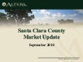Santa Clara County Housing Market Update September 2010