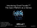 Cloud Foundry Overview