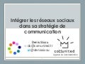 Intégrer les réseaux sociaux dans sa stratégie de communication