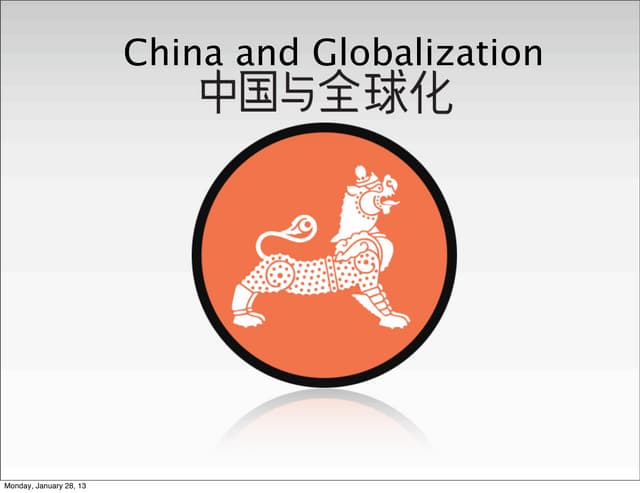 China and Globalization