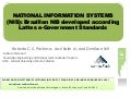 NATIONAL INFORMATION SYSTEMS (NIS): Brazilian NIS developed according Lattes e-Government Standards