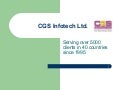 Cgs Infotech Ltd   Sales Presentation