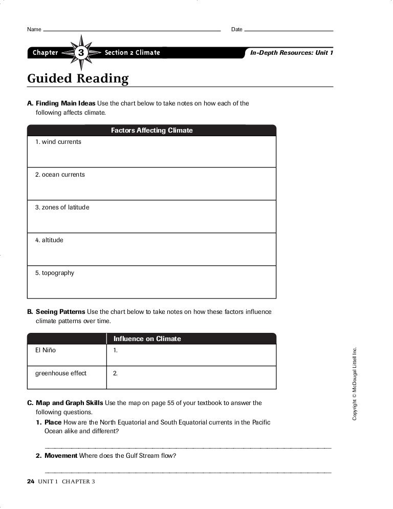 Printables Factors Affecting Climate Worksheet worksheet factors affecting climate kerriwaller ch 3 section 2 worksheet