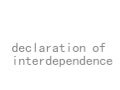 declaration of interdependence
