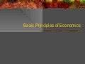 Basic Economic Principles