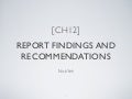 Guided Reading & Book Reviews - Handbook of Usability Testing (CH12)