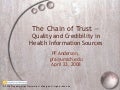Chain of Trust, a web quality assessment tool