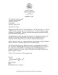 Chair to Governor, Nov. 9, 2009