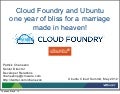 Cloud Foundry and Ubuntu - 2012