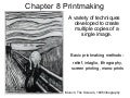 KCC Art 211 Ch 8 Printmaking Ch 9 Camera Ch 10 graphic design