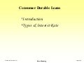 Consumer Durable Loans