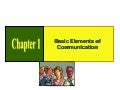 Business CommunicationBasic Elements Of Communication