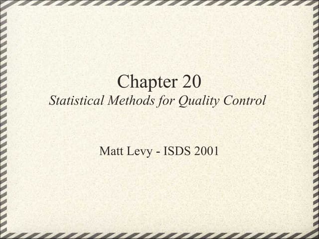 Chapter 20 Lecture Notes