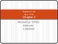 Chapter 2 Presentation