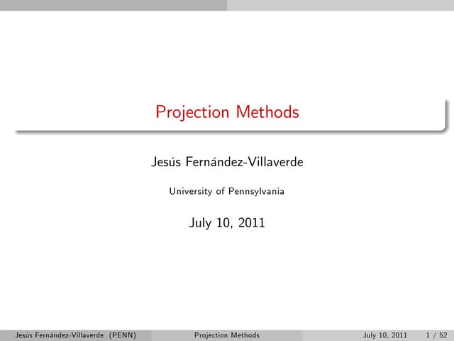 Chapter 3 projection