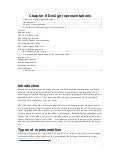 Chapter 8 design representations