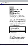 Characteristics of living organisms