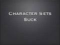 Character sets