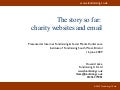 The story so far: charity websites and email