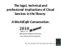 Charleston cloud services for the library workshop