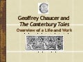 Chaucer & Canterbury Tales Intro Lesson