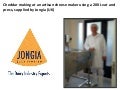 Cheddar making in a 200l vat