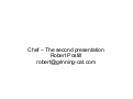 Chef - the second presentation