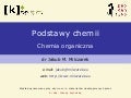 Podstawy chemii - Chemia organiczna