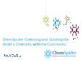 ChemSpider Overview Presentation at Special Libraries Association